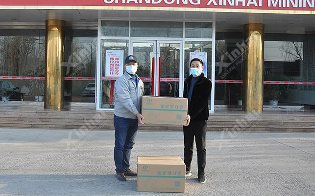 政府組織暖心企業(yè)送口罩 政府組織暖心企業(yè)送口罩