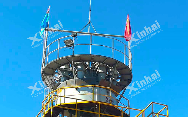 選礦廠中的水力旋流器 選礦廠中的水力旋流器